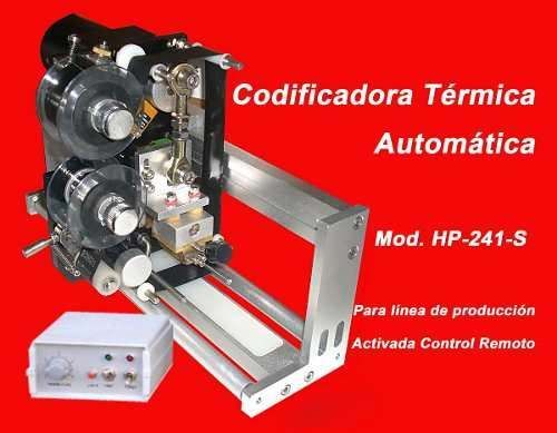 Codificadora Industrial Lote,validade,fabricação- Flow Pack
